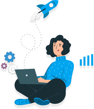 person working remotely